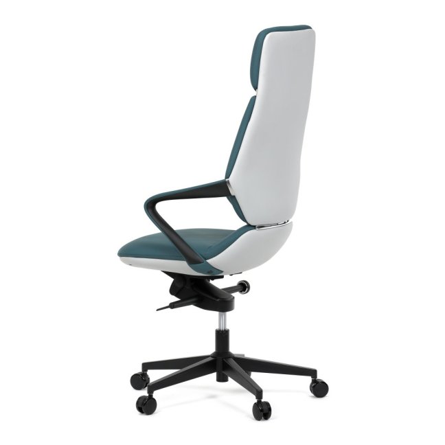 Kancelářské křeslo ZOTTO — ekokůže, tyrkysová