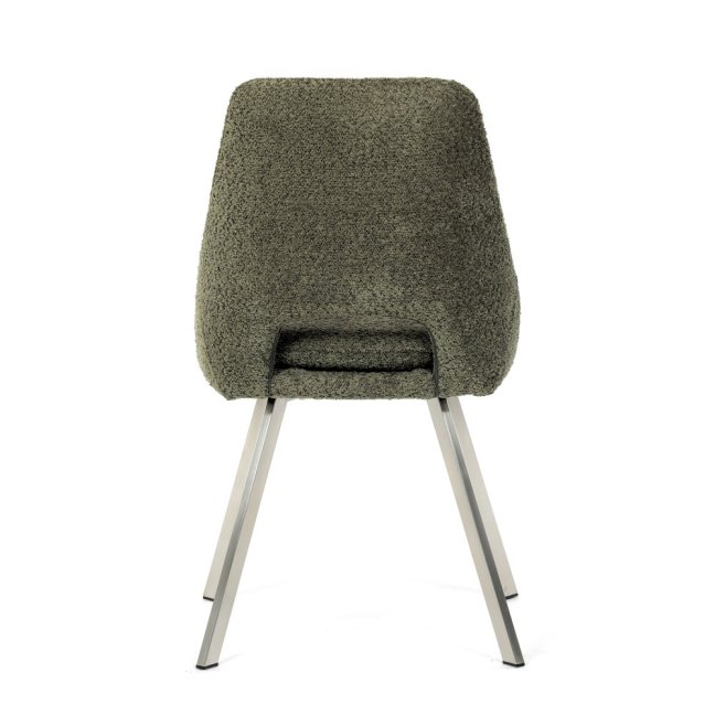 Jídelní židle TALISE — kov, látka, stříbrná / více barev