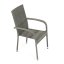 Zahradní křeslo SELEN — kov, umělý ratan, šedá