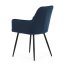 Jídelní křeslo CINDY — samet, černá / více barev - Barevné varianty židle CINDY: Modrá