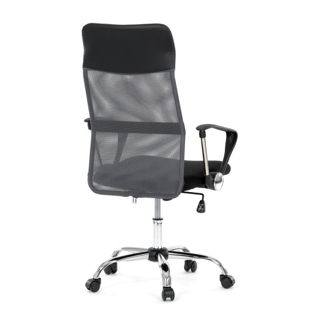 Kancelářská otočná židle MALFE — látka, šedá