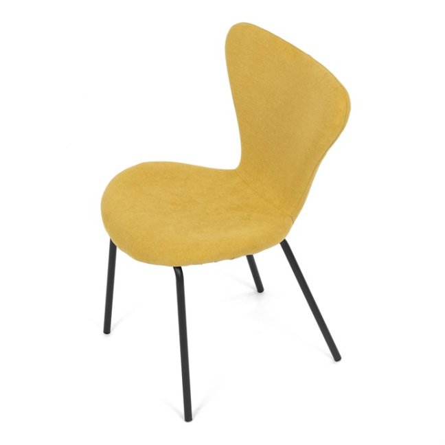 Jídelní židle JULES — kov, látka, více barev - Barevné varianty jídelní židle JULES: Světle šedá