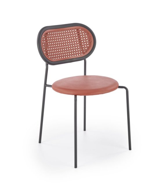 Jídelní židle RONALD — kov, umělý ratan, více barev - Barevné varianty jídelní židle RONALD: Zelená