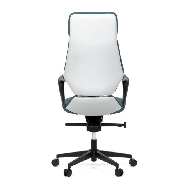 Kancelářské křeslo ZOTTO — ekokůže, tyrkysová