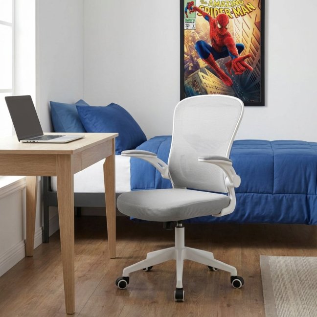 Dětská otočná židle Neoseat LEXI — látka, šedá