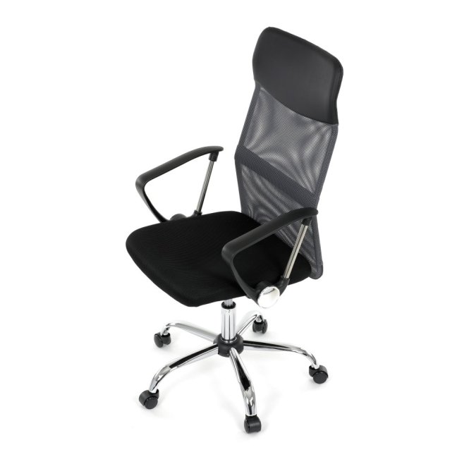 Kancelářská otočná židle MALFE — látka, šedá