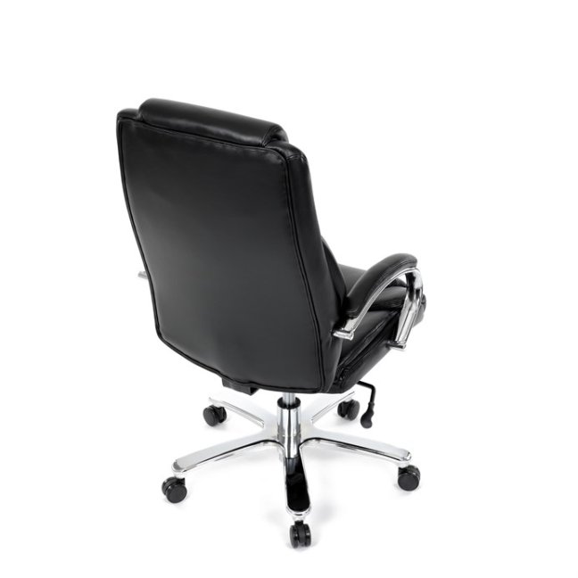 Kancelářské křeslo RYZAR — ekokůže, černá