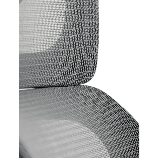 Kancelářská ergonomická židle GRANT — síť / látka, černá / šedá