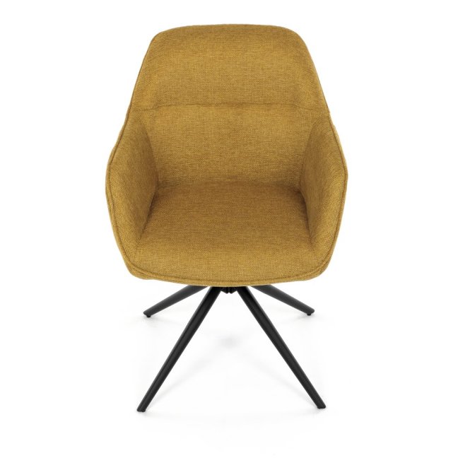 Jídelní otočná židle SCARA — kov, látka, více barev