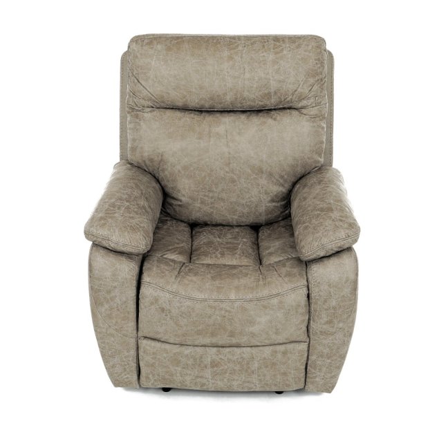 Relaxační křeslo BENNY s elektrickým polohováním — látka, béžová