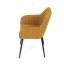 Jídelní křeslo JACOB — kov, látka, žlutá