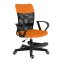 Dětská židle Neoseat MONKEY s podnoží — látka, černá / oranžová