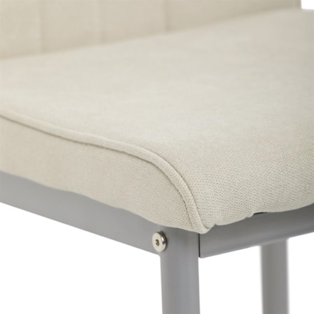 Jídelní židle MAUS — kov, látka, více barev - Barevné varianty jídelní židle MAUS: Krémová