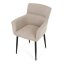 Jídelní křeslo JIMBO — kov, látka, béžová