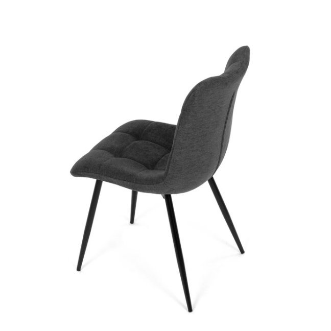 Jídelní židle MONDE — kov, látka, více barev - Barevné varianty jídelní židle MONDE: Stříbrná