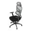 Kancelářská ergonomická židle GRANT — síť, látka, černá / šedá