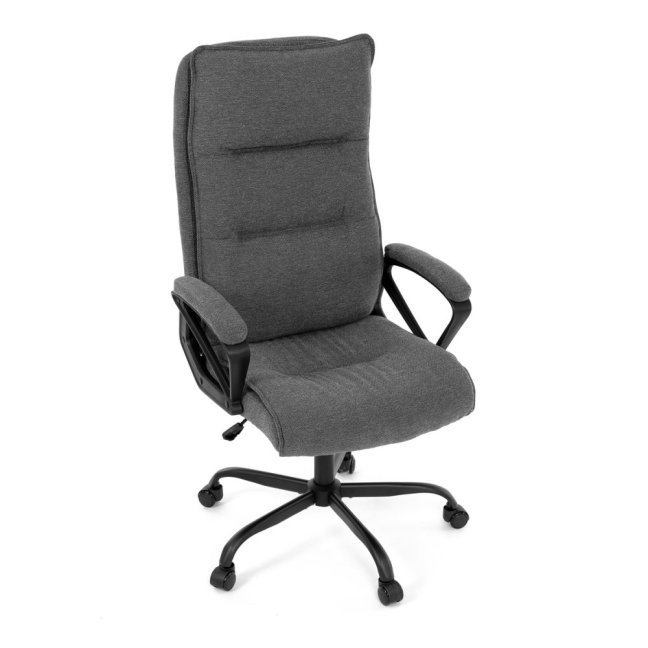 Kancelářské křeslo EBRO — látka, šedá