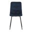 Jídelní židle THEO II — kov, samet, více barev - Barevné varianty židle THEO II: Modrá