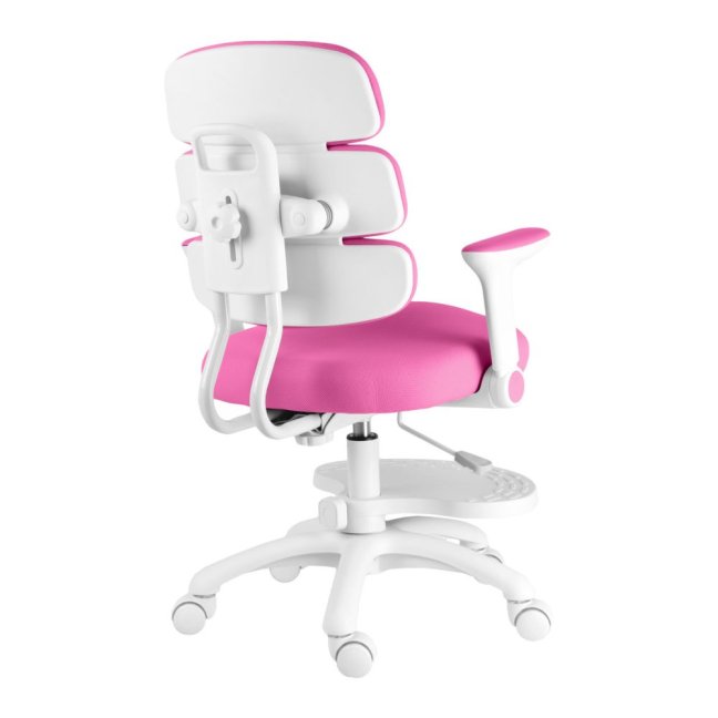 Dětská rostoucí židle Neoseat KIDDY THREE — látka, pratelný potah, tmavě růžová