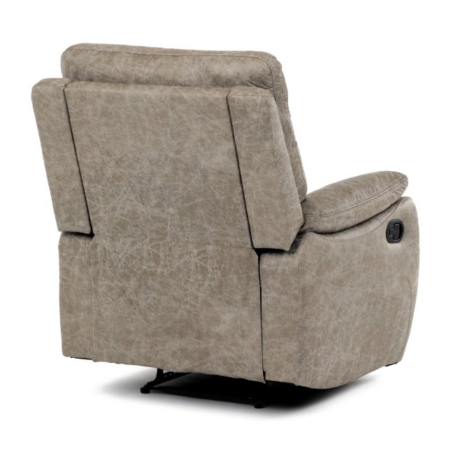 Relaxační polohovací TV křeslo NORBERT — látka, béžová, nosnost 150 kg