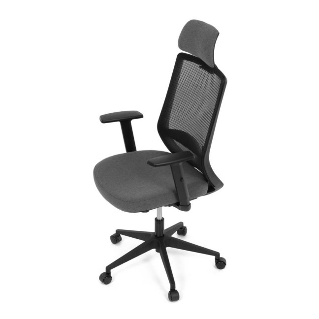 Kancelářská ergonomická židle SENA — látka, černá