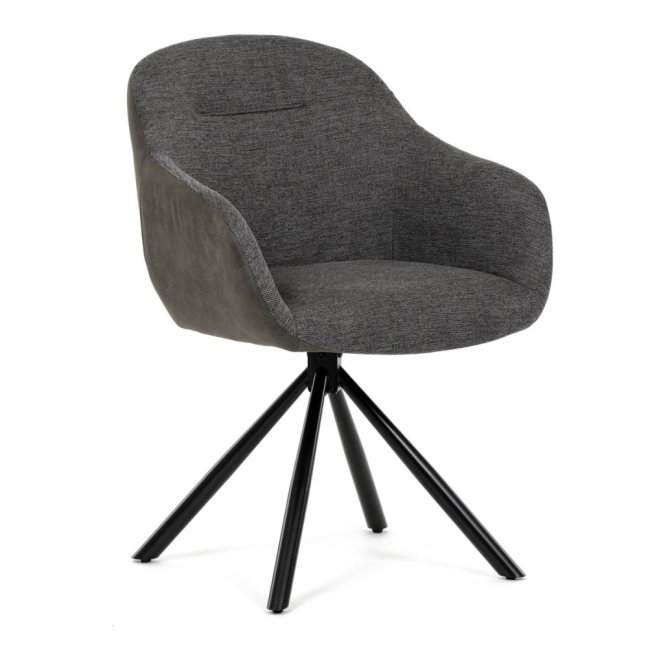 Jídelní otočné křeslo HILARY — kov, látka, šedá / více barev - Barevné varianty jídelního křesla HILARY: Šedá