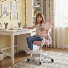 Dětská rostoucí židle Neoseat JUNI 013 — látka, růžová