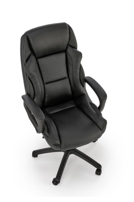 Kancelářské otočné křeslo MARIO — ekokůže, černá