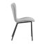 Jídelní židle JULES — kov, látka, více barev - Barevné varianty jídelní židle JULES: Světle šedá