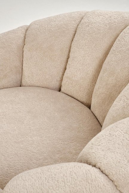 Designové křeslo GASPAR II — látka, béžová