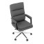 Kancelářské křeslo DARGO — ekokůže, tmavě šedá