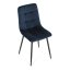 Jídelní židle THEO II — kov, samet, více barev - Barevné varianty židle THEO II: Modrá