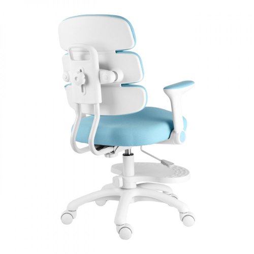 Dětská rostoucí židle Neoseat KIDDY THREE — látka, pratelný potah, modrá