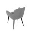 Jídelní křeslo LYON — kov, látka, více barev - Barevné varianty jídelního křesla LYON: Tmavě šedá