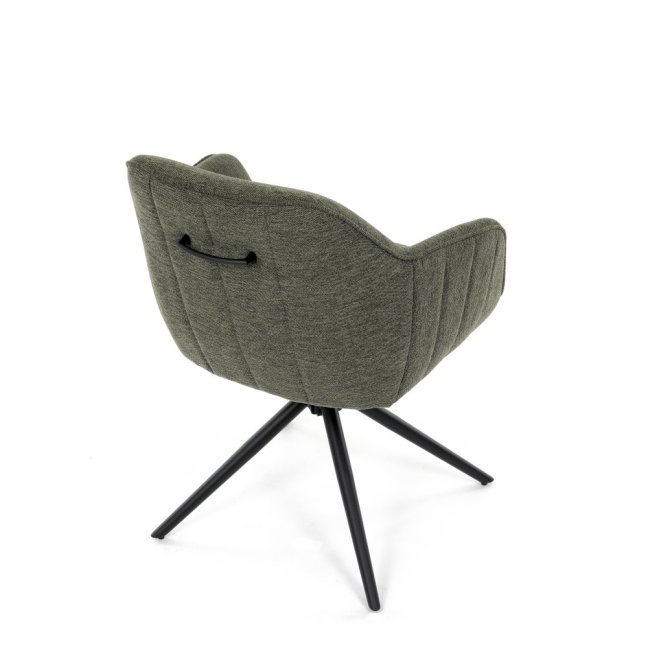 Jídelní otočná židle SCARA — kov, látka, více barev