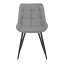 Jídelní židle NAGAO — kov, látka, černá / šedá