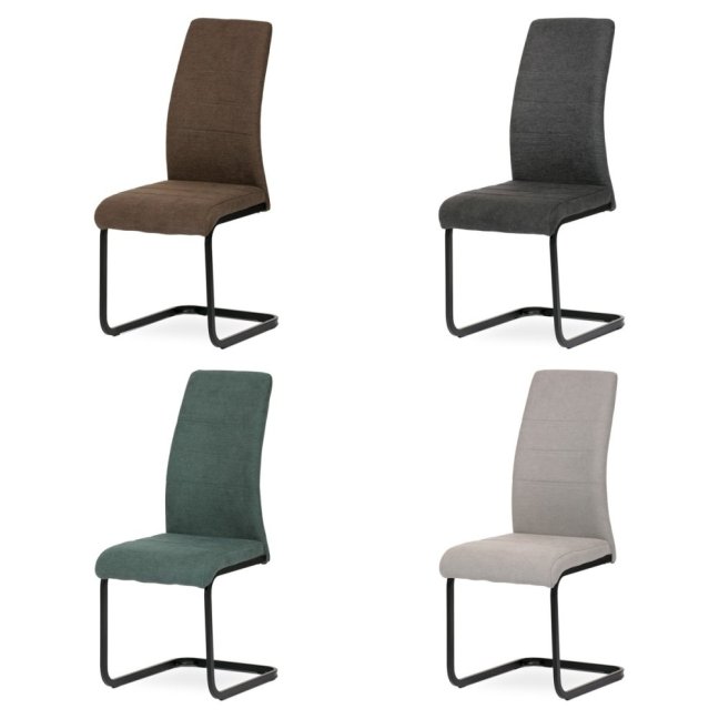 Jídelní židle MONTANA — kov, látka, více barev - Barevné varianty jídelní židle MONTANA: Šedá