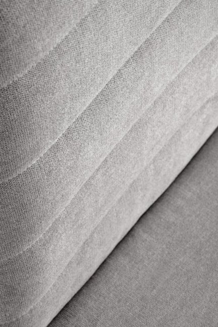 Jídelní židle APOLLO — kov, látka, černá / šedá