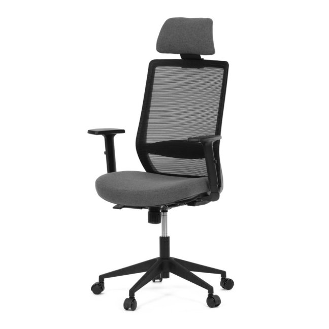 Kancelářská ergonomická židle SENA — látka, černá