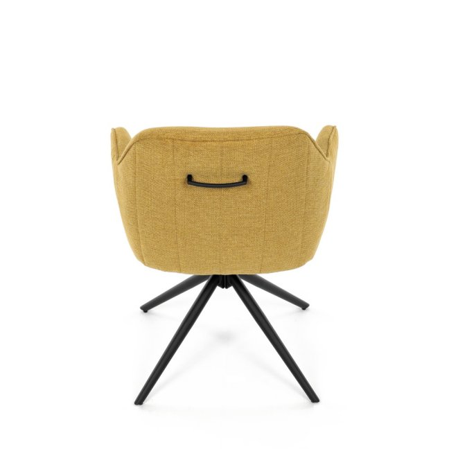 Jídelní otočná židle SCARA — kov, látka, více barev