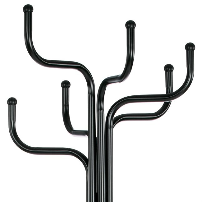 Stojanový věšák MEDUSA — kov, černá