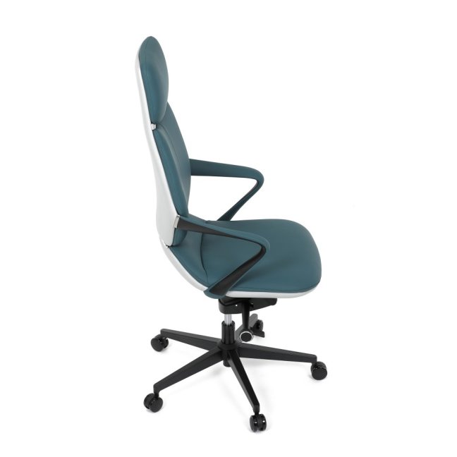 Kancelářské křeslo ZOTTO — ekokůže, tyrkysová