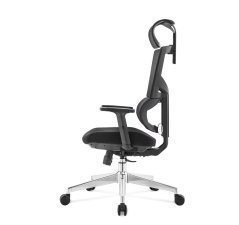 Kancelářská ergonomická židle Neoseat ALINE — síť / látka, černá, nosnost 150 kg