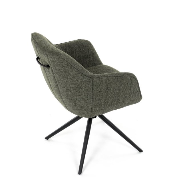 Jídelní otočná židle SCARA — kov, látka, více barev