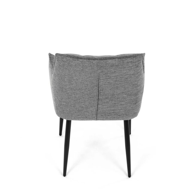 Jídelní křeslo KONIG — látka, šedá