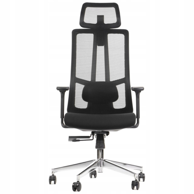 Kancelářská ergonomická židle Neoseat SPINO — látka, černá, nosnost 150 kg