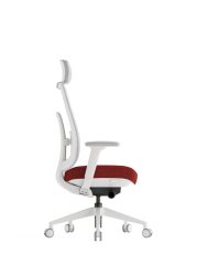 Kancelářská ergonomická židle K42 White — síť, látka, bílá / více barev