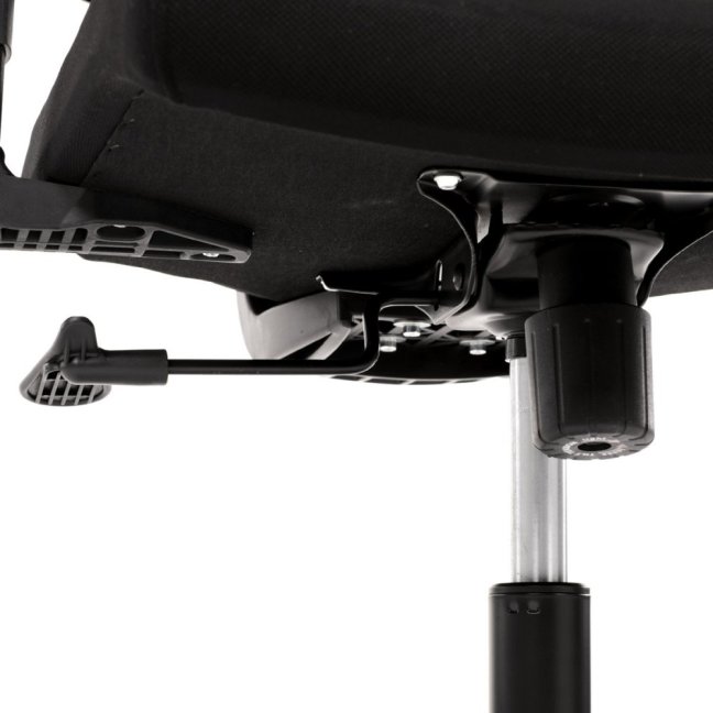 Kancelářská otočná židle BOREK — síť / látka, černá