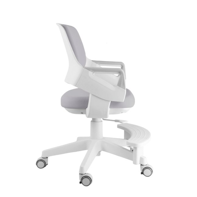 Dětská rostoucí židle Neoseat KIDDY FIVE — látka, pratelný potah, šedá