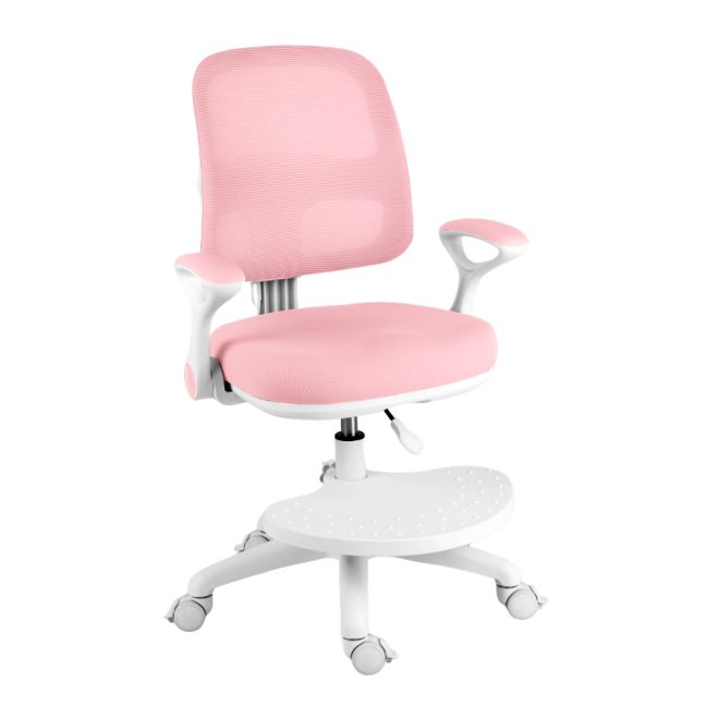 Dětská rostoucí židle Neoseat JUNI 020 — látka, pratelný potah, růžová